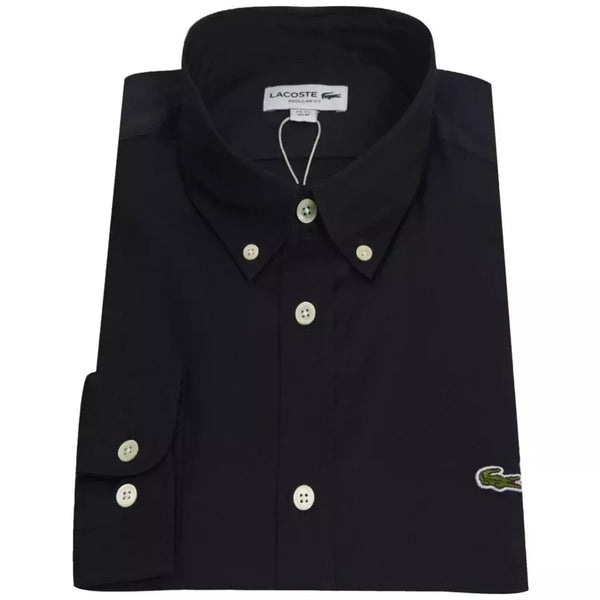 Lacoste Regular Fit Shirt for Men - Navy Cotton Shirt - Long Sleeve